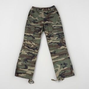 Forever 21 Pants Womens Medium Camo Cargo Utility Ankle Drawstring Hem